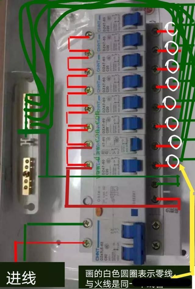 配電箱這樣配線，你覺(jué)得有問(wèn)題嗎？