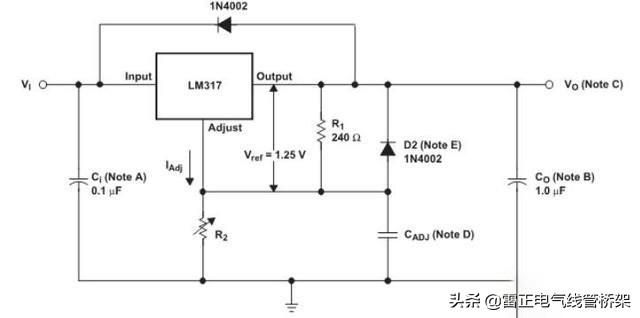 LM317擴(kuò)流應(yīng)用電路