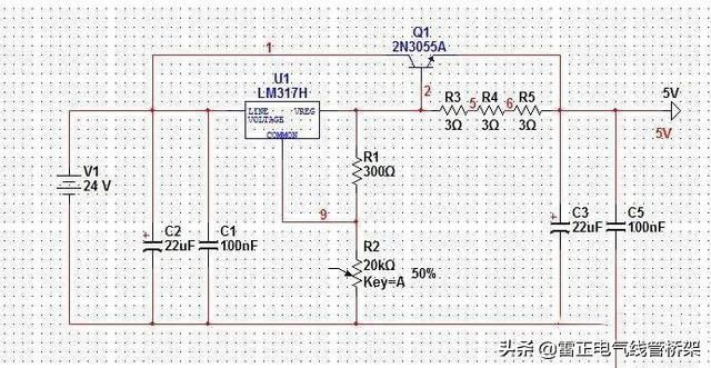 LM317擴(kuò)流應(yīng)用電路