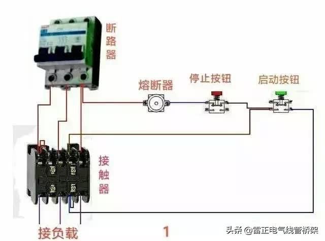常用交流接觸器實(shí)物接線彩圖，簡(jiǎn)單明了，一目了然，建議收藏