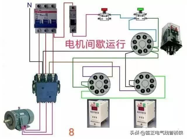 常用交流接觸器實(shí)物接線彩圖，簡(jiǎn)單明了，一目了然，建議收藏