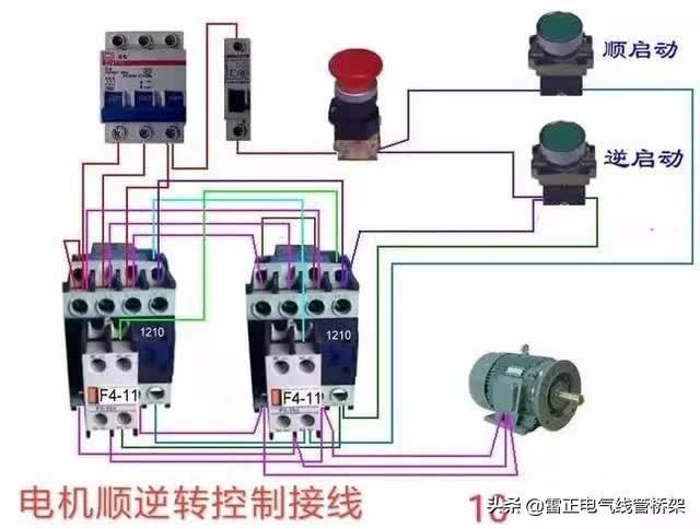常用交流接觸器實(shí)物接線彩圖，簡(jiǎn)單明了，一目了然，建議收藏
